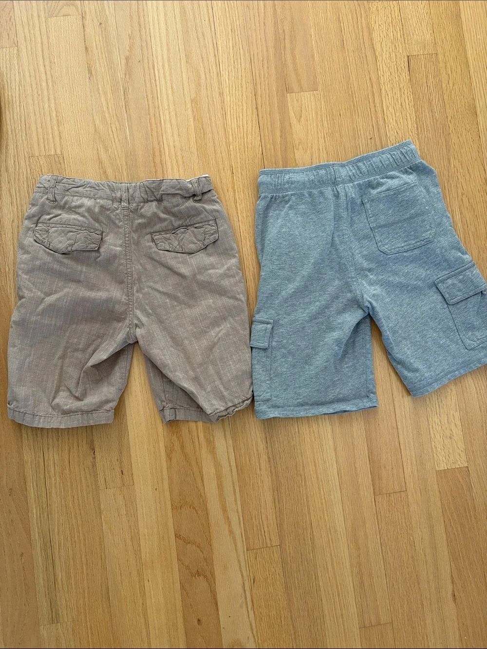 💯 Cotton Brown and Grey Shorts